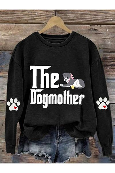 Khione Унисекс суитшърт с качулка и качулка с щампа The DogMother