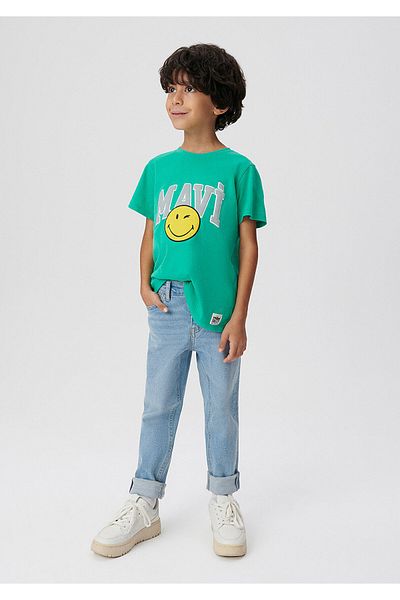 Mavi X Smileyworld Turquoise T-Shirt Regular Fit / Regular Fit6610125-71756