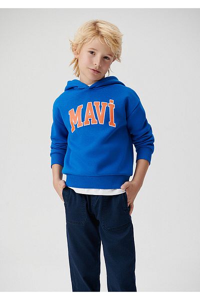 Mavi Суичър с качулка с щампа с лого 6610110-70895