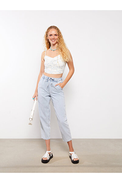 LC Waikiki Γυναικείο ίσιο τζιν παντελόνι Mom Fit