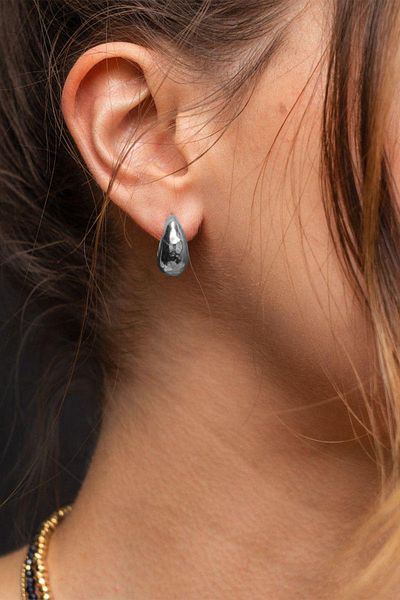 Ervalina Mini Chubby Earrings Italian Tear Drop