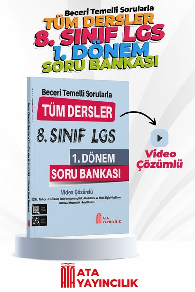 Ata Yayıncılık 8. Sınıf LGS 1. Dönem Soru Bankası