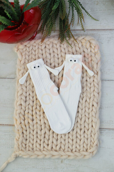 DAYCO Șosete care țin de mână Sosete magnetice pentru prietenie și iubiți Lun...