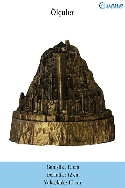 Evene Gold Tumbled Color Decorative Door Stopper - Holder and Stopper 2-Piece Model 8