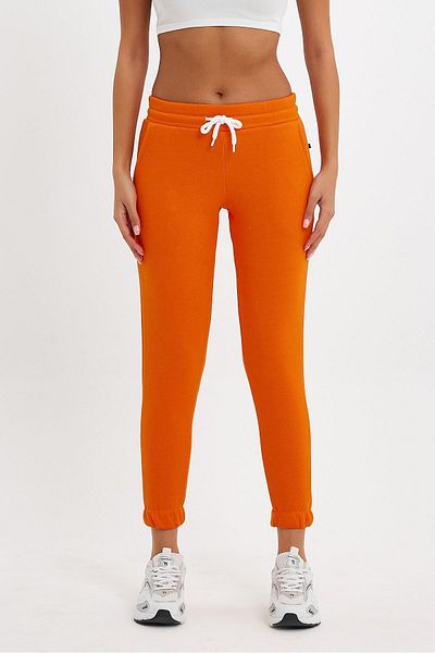 FİHA Pantaloni de sport din cauciuc cu 3 fire pentru femei, portocaliu /5509
