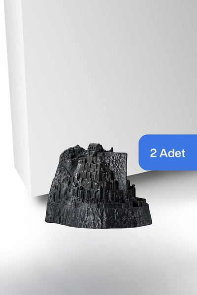 Evene Black Decorative Door Stopper - Holder and Stopper 2 Pieces Model 8
