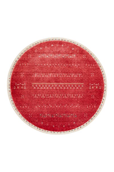 Eko Halı ZARA ZR 06 RED Q Otantik Desenli El Emeği ile Özel Tezgahlarda Üreti...