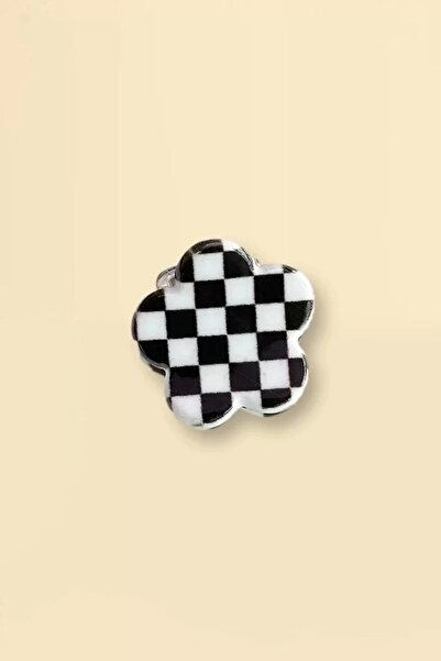 little Luv Cataramă cu zăvor de dimensiuni mici cu model de tablă de șah