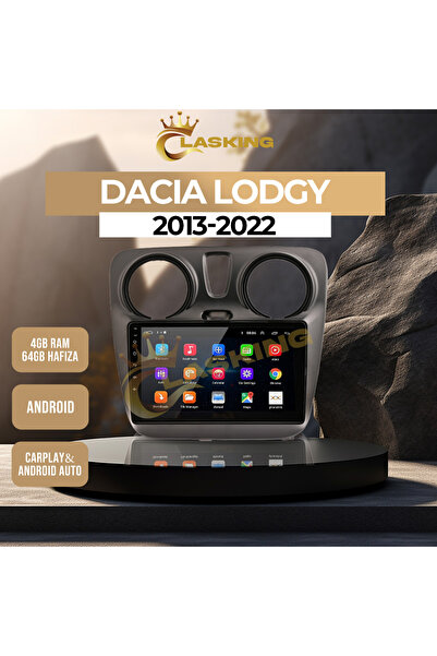 ClasKing DACIA LODGY 2013-2022 4 GB Uyumlu RAM 64 GB HAFIZA ANDROID MULTIMEDI...
