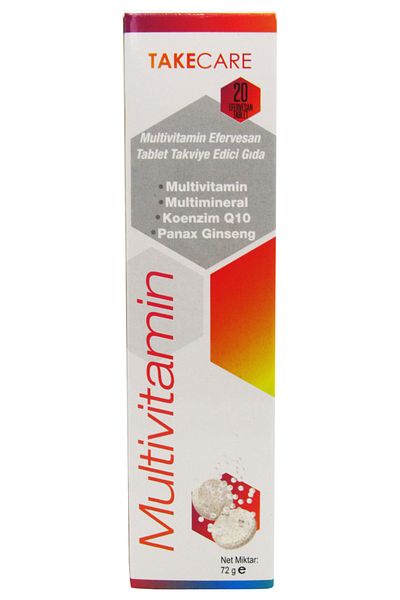 TakeCare Effervescent 20 Tablets for Take Care - Multivitamin and Multimineral Supplement