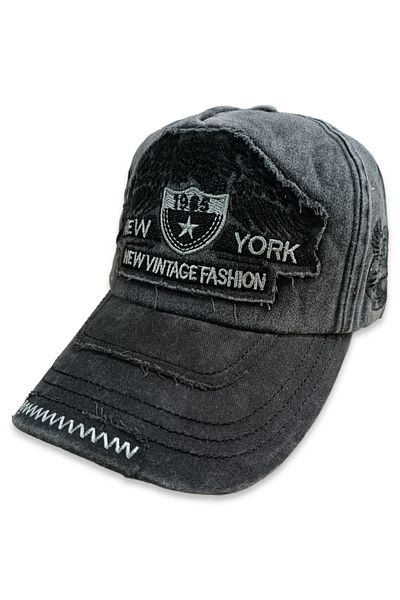 Şapka Market New York Vintage Black Baseball Cap Hat