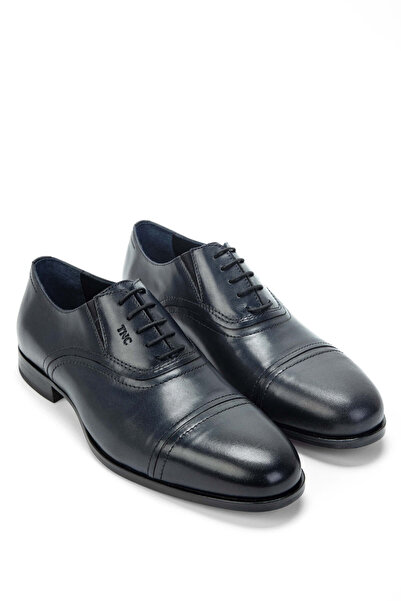 Tamer Tanca Чоловічі класичні черевики з натуральної шкіри, синього кольору