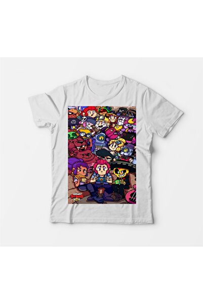 Alfa Tshirt تي شيرت أبيض للأطفال من Brawl Stars All Hero