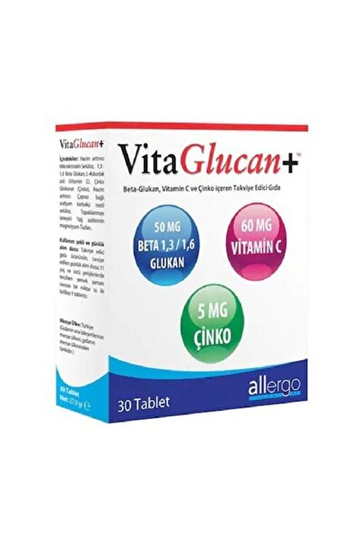 Allergo Vita Glucan 30 Tablet Beta Glucan