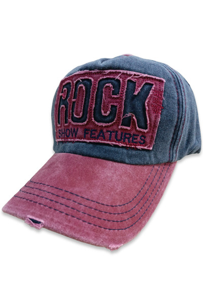 Şapka Market Rock Vintage Lacivert Beyzbol Kep Şapka