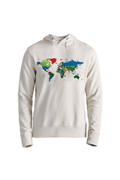 Alfa Tshirt سويت شيرت للأطفال بخريطة العالم