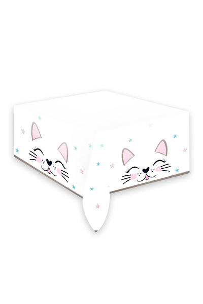 Partimarka مفرش طاولة عيد ميلاد بتصميم قطة