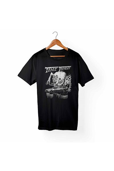 Alfa Tshirt Back To Future - Παιδικό μαύρο μπλουζάκι Back To Future