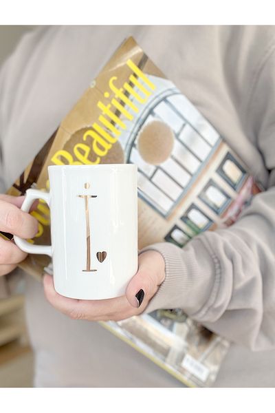 Mugtasarım 24K Gold Gilded Porcelain Mug 280cc with Gift Package