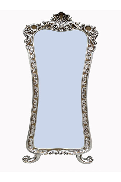 Evim-E Aksesuar Lavina Ayaklı Boy Aynası Polyester Döküm-Tamamı Oymalı-El Boyası