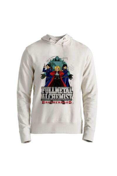 Alfa Tshirt Fullmetal Alchemist Printed Ecru Kids Sweatshirt