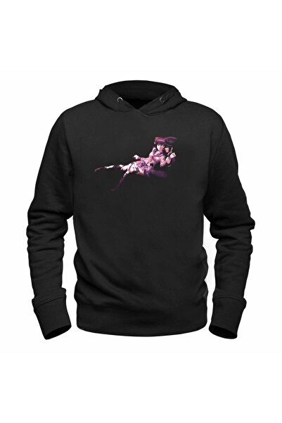 Alfa Tshirt Angel Beats Printed Children's Black Sweatshirt