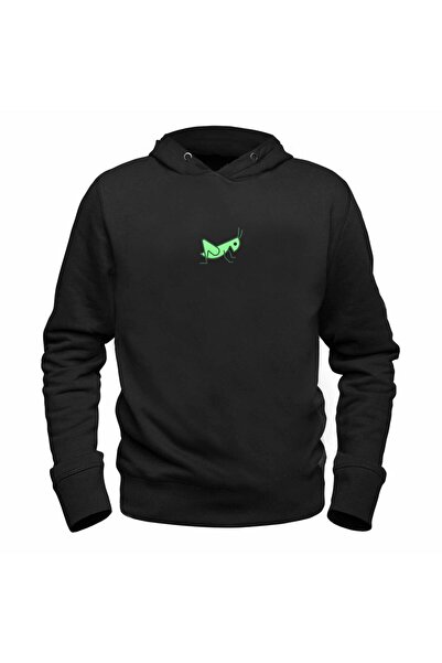 Alfa Tshirt Animal Grasshopper Printed Kids Black Sweatshirt
