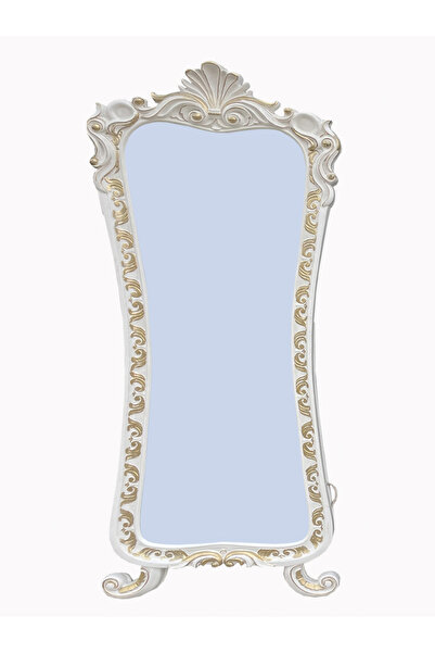 Evim-E Aksesuar Lavina Ayaklı Boy Aynası Polyester Döküm-Tamamı Oymalı-El Boyası