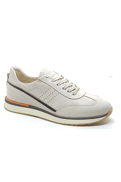 Pierre Cardin μπεζ sneaker γνήσιο δέρμα σόλα από καουτσούκ