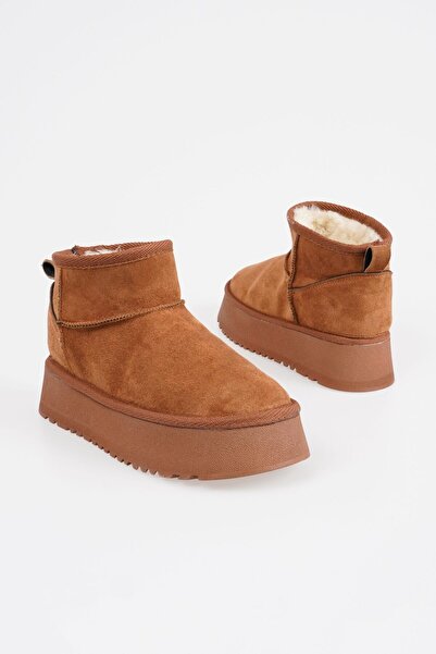 İNSETTO Bilek Boyu Kısa Kalın Tabanlı İçi Kürklü BOT