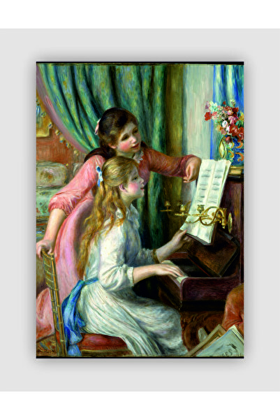 fırsatlar diyarı Piyano Çalan Kız Pierre Auguste Renoir Duvar Posteri - Kalın...