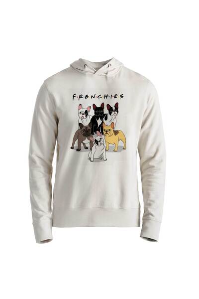 Alfa Tshirt سويت شيرت للأطفال بطبعة بولدوج باللون الأبيض إكرو