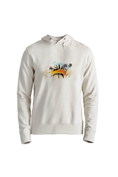 Alfa Tshirt Palmiye Digital Printed Ecru Kids Sweatshirt