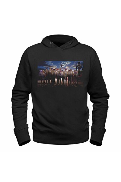 Alfa Tshirt سويت شيرت أسود للأطفال مطبوع عليه صورة Angel Beats
