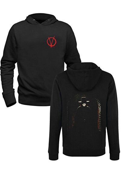 Alfa Tshirt V For Vendetta Illustrated Digital Printed Black Front Back Child...