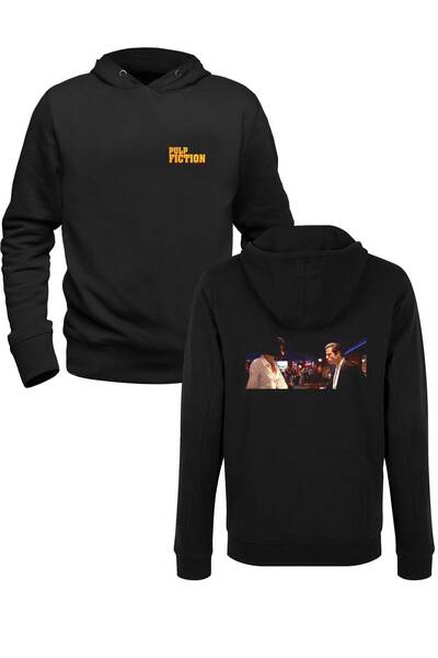 Alfa Tshirt Pulp Fiction Printed Black Front Back Printed Children's Sweatshirt