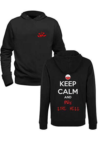 Alfa Tshirt سويت شيرت أسود مطبوع عليه صورة Hitman للأطفال من الأمام والخلف
