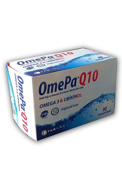 Omepa Omega3 Ubiquinol - 90 Capsules Q10 Supplement