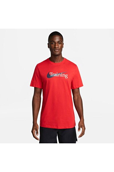 Nike Dri Fit majica za trening, crvena muška majica