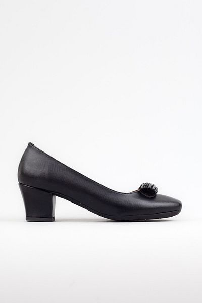 Adım Adım Women's Classic Heeled Shoes, Thick Heeled Shoes