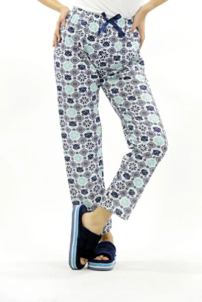 Penyelux Women's StyleFlow Patterned Cotton Comfortable Elastic Sweatpants