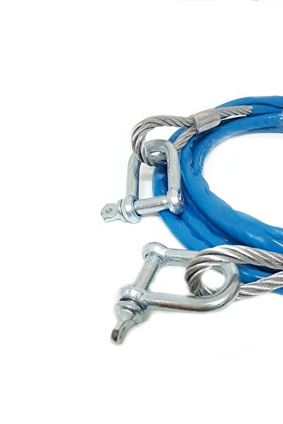 PADRİ Oto Araç Çekme Halatı 3 Metrelik Çelik 7 Ton Izoleli Halat