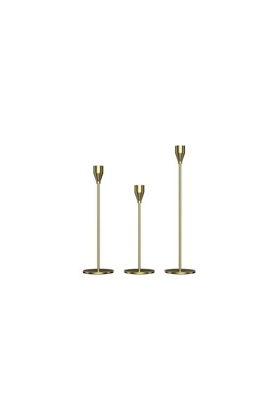 Miniminti 3lü Gold Şamdan Seti