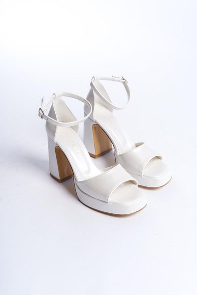 ALPELLİ Pantofi de rochie de mireasă cu platformă din sidef