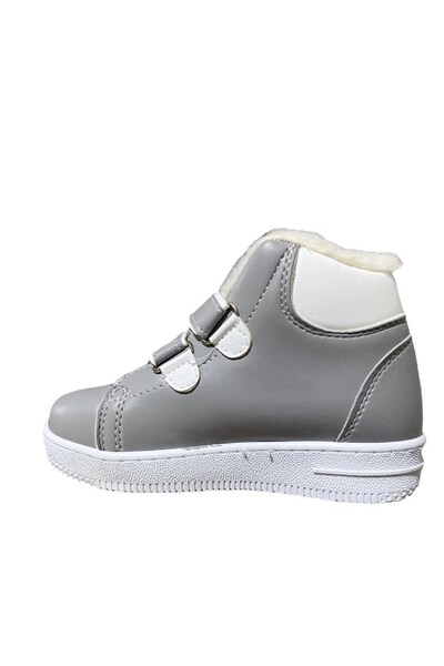 Çantacımstore Unisex Erkek - Kız Çocuk Kürklü Kışlık Cırt Cırtlı Anatomik Taban Dikişli Bot - Taba