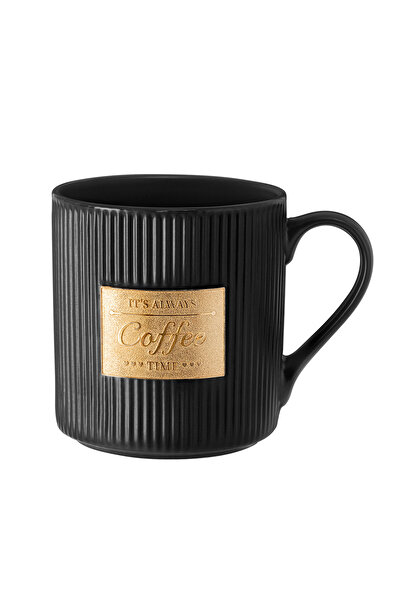 Madame Coco Droit Gold Mug - Black - 385ml