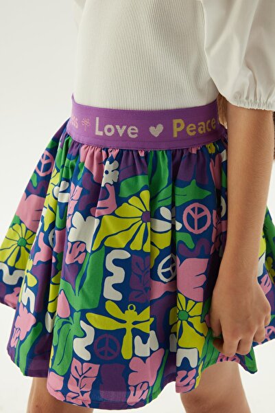Tyess Patterned Girl's Skirt - Bg Store