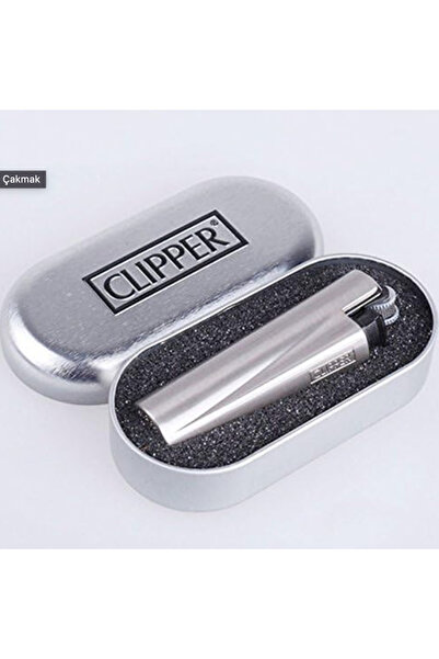 Clipper Metal Koruma Kutulu Metal Silver Çakmak