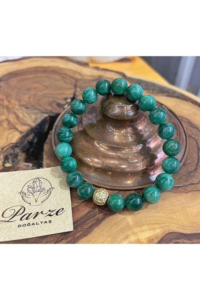parze doğaltaş Green Lepidolite Bracelet