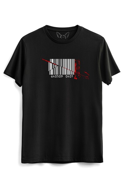 Alfa Tshirt تيشيرت أسود للأطفال مطبوع رقميًا من Hitman